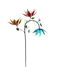 Laden Sie das Bild in den Galerie-Viewer, Wunderschöner Windspiel mit mehrfarbigen Sommerblumen