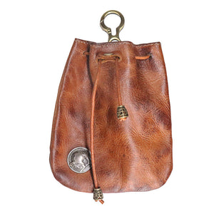 Handgefertigte Retro-Aufbewahrungstasche aus Leder