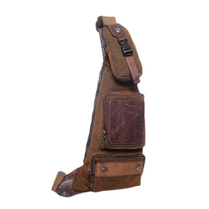 Halbmondförmige Brusttasche