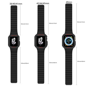 Integriertes magnetisches Silikonarmband der Apple Watch