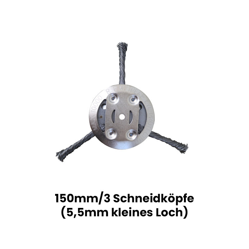 Saker Mähkopf aus Stahldraht