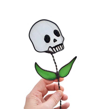 Laden Sie das Bild in den Galerie-Viewer, Frühes Halloween💀Totenkopf-Buntglaspflanze