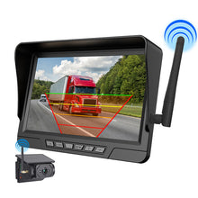 Laden Sie das Bild in den Galerie-Viewer, Drahtlose Rückfahrkamera mit Magnetischer Solar 7&quot; DVR Monitor