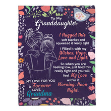 Laden Sie das Bild in den Galerie-Viewer, 🎁Geschenk für die Enkelin - Decke mit süßen Wörtern