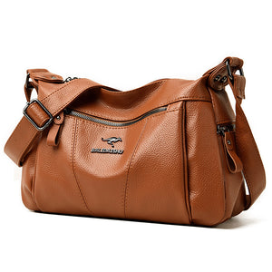 Große Kapazität Schulter PU-Leder Tasche