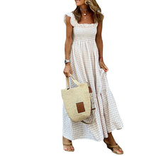Laden Sie das Bild in den Galerie-Viewer, Lässiges kariertes Kleid