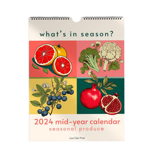 Halbjahreskalender 2024-2025 für saisonales Obst und Gemüse