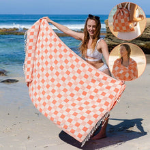 Laden Sie das Bild in den Galerie-Viewer, 2-in-1 wandelbares Strandtuch mit Tasche