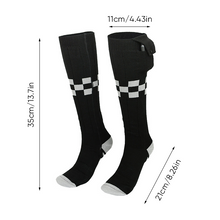 Laden Sie das Bild in den Galerie-Viewer, Lange wiederaufladbare beheizte warme Socken