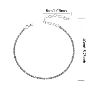 Schlichte elegante Diamantkette