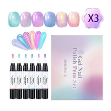 Laden Sie das Bild in den Galerie-Viewer, 3-in-1 Gel-Nagellack Stifte Set