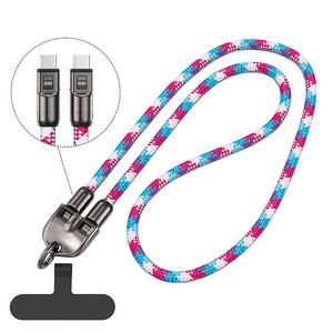 2-in-1 Schnellladekabel & Handy-Lanyard