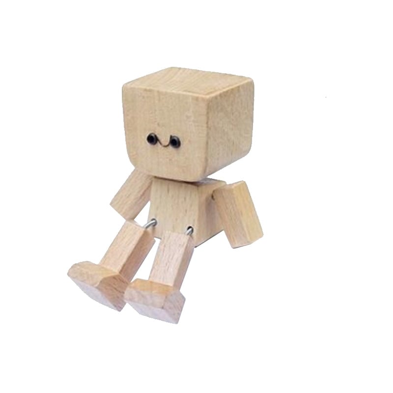 Wackelnde Holzmann-Figur
