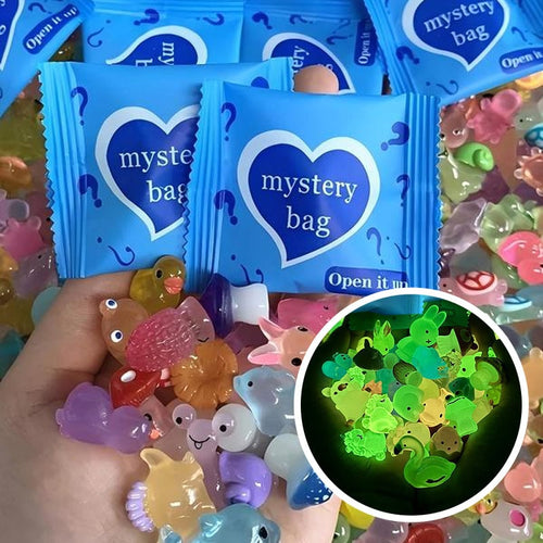 Mini Glow-In-The-Dark Tierfiguren Blind Bags