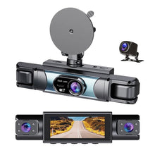 Laden Sie das Bild in den Galerie-Viewer, 360°-Rundumsicht-4-Kanal-Dashcam