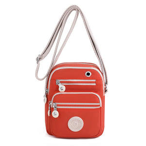 Nylon-Umhängegürteltasche für Damen mit mehreren Taschen