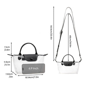 Transparente PVC-Handtasche