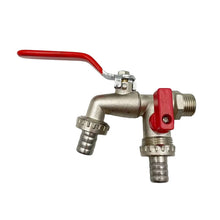 Laden Sie das Bild in den Galerie-Viewer, Zinklegierung Dual Outlet Wasserhahn für Gartenarbeit
