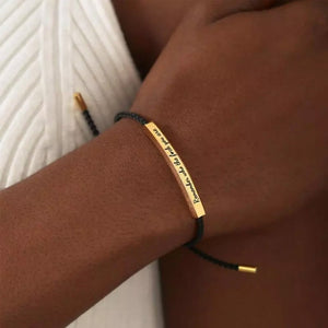 Geflochtenes, verstellbares Inspire-Armband