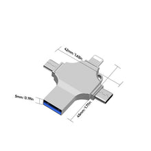 Laden Sie das Bild in den Galerie-Viewer, 4-in-1-Kreuz USB-Flash-Laufwerk