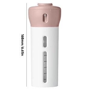 4-in-1-Flasche mit tragbarem Hautpflegespender