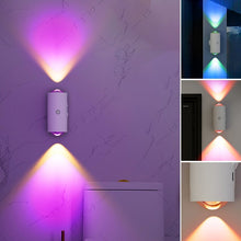 Laden Sie das Bild in den Galerie-Viewer, Intelligente Bewegungsmelder-Wandlampe mit Farbverlauf