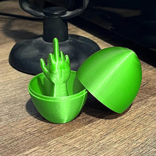 Laden Sie das Bild in den Galerie-Viewer, Osterei-Überraschung - Lustiges 3D-gedrucktes Mittelfinger-Ei
