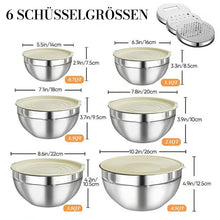 Laden Sie das Bild in den Galerie-Viewer, Edelstahl-Rührschüssel-Set