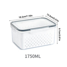 Laden Sie das Bild in den Galerie-Viewer, Frischhalteboxen für den Kühlschrank mit abnehmbarem Sieb
