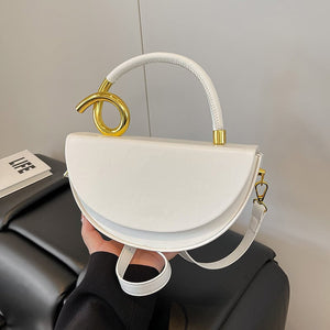 Damen Mode Einfarbige Handtasche