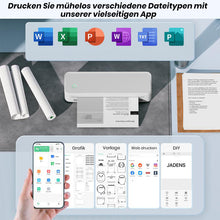 Laden Sie das Bild in den Galerie-Viewer, Kabelloser Bluetooth-Thermodrucker