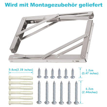 Laden Sie das Bild in den Galerie-Viewer, Dreieckige Trennwandklammer aus Edelstahl