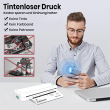 Laden Sie das Bild in den Galerie-Viewer, Kabelloser Bluetooth-Thermodrucker