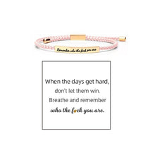 Laden Sie das Bild in den Galerie-Viewer, Geflochtenes, verstellbares Inspire-Armband