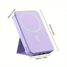 Laden Sie das Bild in den Galerie-Viewer, Drahtlose tragbare magnetische Powerbank