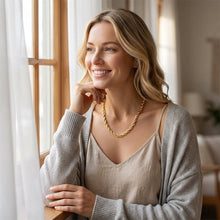Laden Sie das Bild in den Galerie-Viewer, Halskette mit gedrehter Kordelkette aus Edelstahl