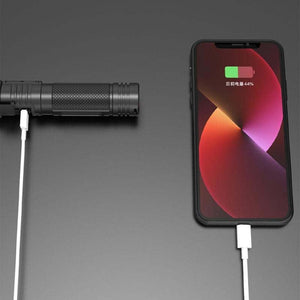 Wasserdichte wiederaufladbare Digitalanzeige 2-in-1-Taschenlampe