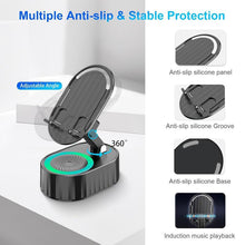 Laden Sie das Bild in den Galerie-Viewer, Wireless Induction Audio Bluetooth Speaker 5 in 1 Phone Holder