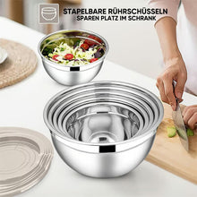 Laden Sie das Bild in den Galerie-Viewer, Edelstahl-Rührschüssel-Set
