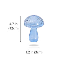 Laden Sie das Bild in den Galerie-Viewer, Handgefertigte Pilzknospenvase aus Glas