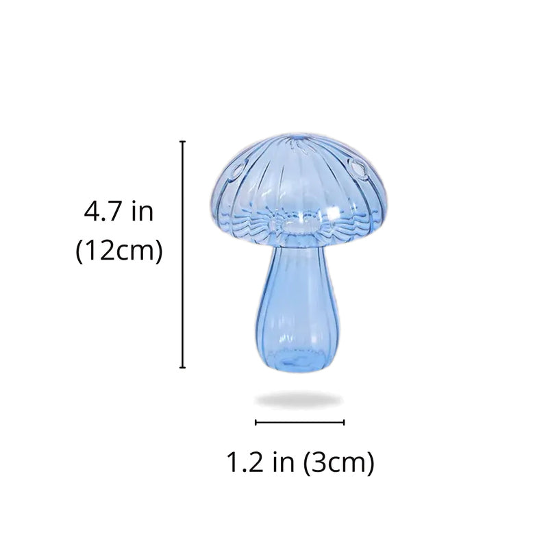 Handgefertigte Pilzknospenvase aus Glas