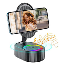 Laden Sie das Bild in den Galerie-Viewer, Wireless Induction Audio Bluetooth Speaker 5 in 1 Phone Holder