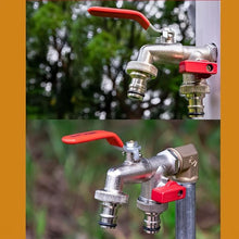 Laden Sie das Bild in den Galerie-Viewer, Zinklegierung Dual Outlet Wasserhahn für Gartenarbeit