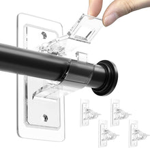 Laden Sie das Bild in den Galerie-Viewer, Sakerplus® Vorhangstangenhalterungen ohne Bohren