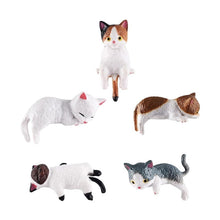 Laden Sie das Bild in den Galerie-Viewer, Mini-Katzenfigur Handbemalt