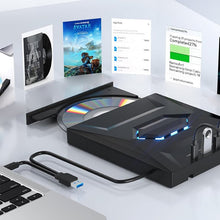 Laden Sie das Bild in den Galerie-Viewer, 7-in-1 Externes USB DVD-Laufwerk &amp; Blu-ray-Player