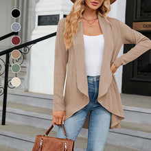 Laden Sie das Bild in den Galerie-Viewer, Langärmlige Strickjacke, Mantel