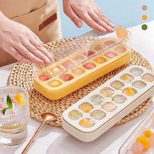 Eiswürfelschalen aus Silikon zum Pressen