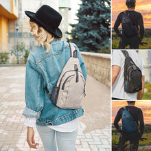 Laden Sie das Bild in den Galerie-Viewer, RFID-blockierender Rucksack/Umhängetasche/Brusttasche