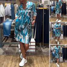 Laden Sie das Bild in den Galerie-Viewer, Buntes lässiges Alltagskleid für Frauen